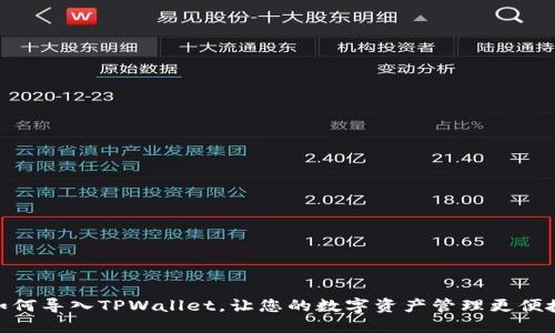 如何导入TPWallet，让您的数字资产管理更便捷